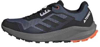 Adidas Hombre Terrex Trail Rider Trail Running Shoes, Wonder Steel/Core Black/Orange, 45 1/3 EU