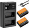 LP-E17 Kameraakkus Ladegerät 1250mAh ，K&F Concept Batterie Ladeset für Canon EOS RP,Rebel T8i,T7i,T6i,T6s,SL2,SL3,EOS M3,M5,M6 Mark II,77D,200D,750D,760D,800D…