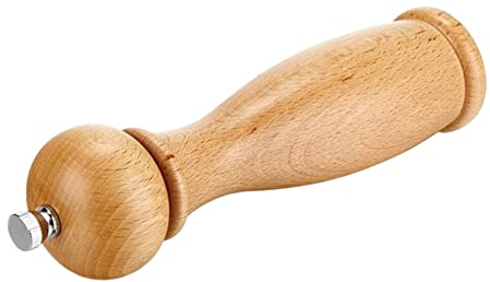 Pepper Mills Beech Wooden Manual Spice Grinding Mill, Salt and Pepper Grinder, Ceramic Rotor, Adjustable Thickness Pepper Grinder Salt