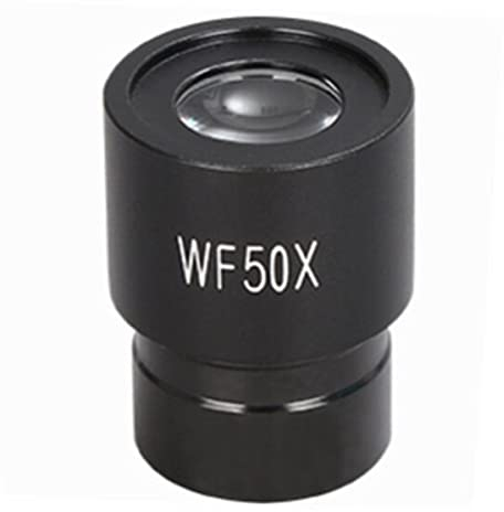Ausrüstung für Labormikroskope 2X 3X 10x 16x 20x 30x 50x Breites Feldmikroskop-Okular mit 23,2-mm-Montagegröße Mikroskop-Zubehör (Color : 50X)