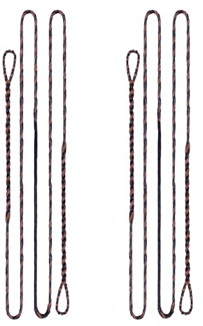sanlida Archery 2PCS Dynaflight BCY D97 Handmade Flemish Twist Bow String Replacement for Traditional Longbow and Recurve Bow, 16 Strands，56 Inches