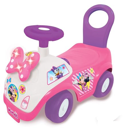 Sport1 Minnie Ride-on Trucker Spielzeug für Kinder von Minnie Maus, Aufsitzauto für Kinder von 1 Jahr-3 Jahren. Erstes Auto mit Lenkrad, Lichtern und Kippschutz