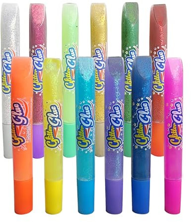 ASOFTY 12 Stück Wachsstifte für Kerzen, Bemalen Set für Taufkerze Selber Machen, Kerzenmalstifte Mit Glitzernder Goldstaub, Candle Pen für Anmalen, DIY Dekorieren und Gestalten