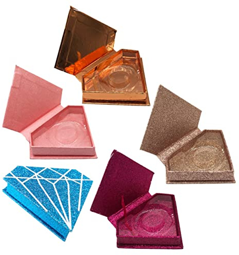 Baluue Caja Magnética para Guardar Pestañas Postizas, 5 Unidades, Papel Reutilizable, Mantiene la Forma, Adecuado para Viaje y Maquillaje