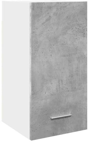 vidaXL Hängeschrank Lyon Betongrau 30x31x60 cm Holzwerkstoff, Küche Schrank, Einbauküche, Küchenzeile, Küchenmöbel, Oberschrank, Küchenschrank