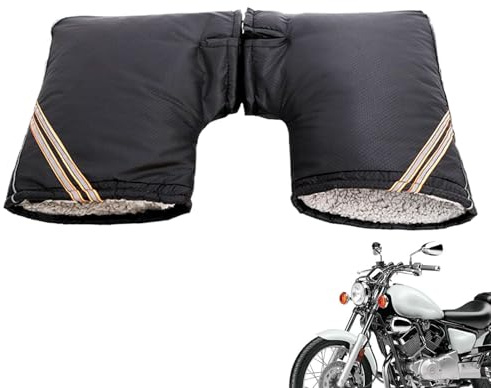 Moufles de Guidon de Vélo | Mitaines Réfléchissantes Imperméables pour Cyclisme | Manchons Isolants Coupe-Vent pour Hommes et Femmes par Temps Froid | VTT Cyclisme sur Route Randonnée et Scooter