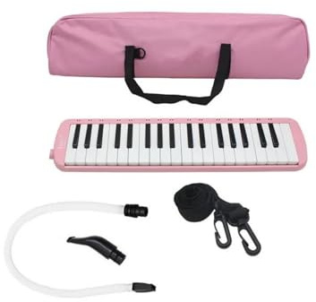 Melódica fácilmente transportable con 37 teclas y una funda compacta ideal para principiantes y amantes de la música