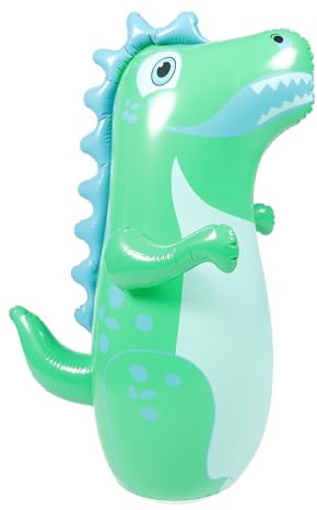 SOPOTUTU Aufblasbares Dino Wackelspielzeug Groß PVC Robust für Drinnen Draußen Geschenk Geburtstag Weihnachten