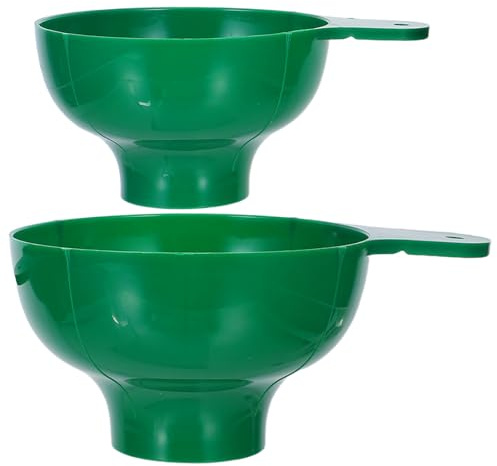 Veemoon Embudo de Plástico 2 Piezas para Mermelada y Líquidos de Boca Ancha Resistente a Roturas para Uso en Cocina y Hogar