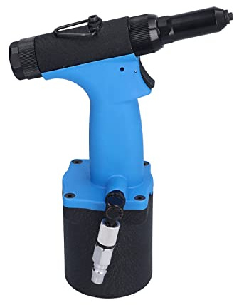 Haofy Remachadora de Aire Altamente Duradera para Fabricación de Chasis, Pistola Remachadora Neumática con Orificio de Inyección de Aceite Superior, Neumática de Capacidad de 2,4-4,8 Mm para