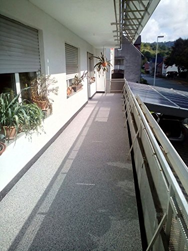 8M² -100kg Steinteppich/PU Stein grau/schwarz/weiß 2-3mm, inkl. 4kg 1K PU-Bindemittel, Trennmittel