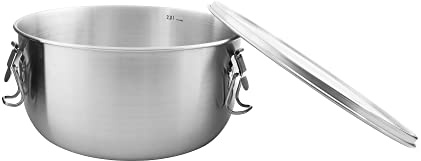 Tatonka Edelstahldose Foodcontainer 2 L - Essensbehälter mit Deckel, Clip-Verschlüssen und 2000 ml Volumen - unzerbrechlich, schadstofffrei, spülmaschinenfest