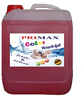 Primax Colorwaschmittel, Color Gel Vollwaschmittel, 10 Liter für Familien mit Kindern, Reinheit, Strahlende Wäsche und Frische für Ihre Buntwäsche - Waschgel im Familienpack Primax ColorWash