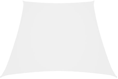 vidaXL Toldo de Vela Tela Oxford Trapecio Blanco 2/4x3 m