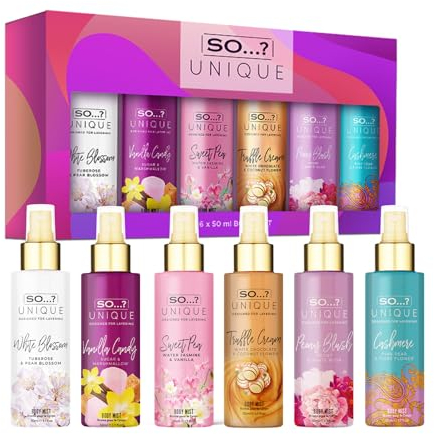 So…? Unique Grande Womens Mini Mist Gift Set, Body Mist Fragrance Spray (6x50ml)