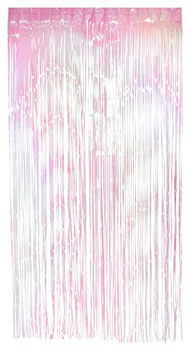 Boland - Irisierender Folienvorhang, 200 x 100 cm | Glänzende Partydeko für Silvester, Hochzeit, Geburtstag und Fotohintergründe