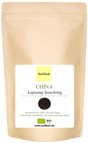 Lapsang Souchong Shaowu Bio, China Schwarzer Tee, Ernte 2024, Provinz Fujian, 250g, lose Blätter, Geschmack vollmundig, mit weich-rauchigen Noten
