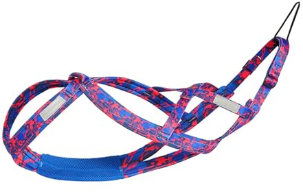 Sharplace Hundeschlittengeschirr, Gewichtszuggeschirr für mittelgroße und große Hunde, professionelles Work-Out, Husky-Geschirr, Mushing-Geschirr, XXL Rosenrot