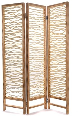 CREEDWOOD Äste RAUMTEILER Twig | 170cm, Holz | Natur Paravent, Zweige Raumtrenner, Stellwand, Sichtschutz, klappbare Faltwand, Holz Ankleide Trenner