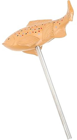 Statue de Poisson en Résine pour Jardin, Décoration Extérieure Résistante
