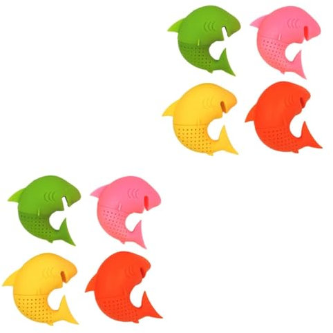 TOPBATHY 2stücke Shark Tea Infuser Lebensmittelechtem Wiederverwendbarer Teestrainer Für Tee Lustiges Design Zufälligen Farben Für Teeliebhaber Einfach Zu Reinigen Für Und Teekannen