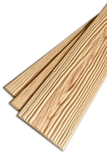 DECCART 3D Wandpaneele 60 Stück 100 x 16,7 x 0,4 cm Holzoptik - XPS Schaumstoff Paneele Wand & Decke - Deko Wandverkleidung Platten zum Kleben Kein Streichen - Leichte Deckenpaneele, 10m²