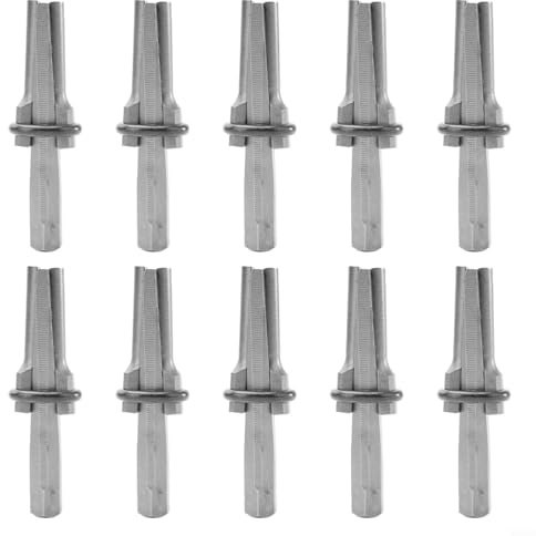 HOHOVYVY 10 Set Hand Spalter,Spaltkeil,5/8 Zoll Stecker Keile Und Feder Distanzscheiben Rock Stein Splitter Hand Werkzeug 16mm