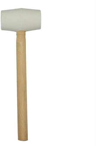 Mazos de goma, 1 mazo de goma con mango de madera for instalación de decoración de baldosas de suelo, 260 x 80 mm, herramientas manuales