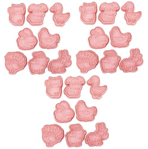 TOPBATHY 3 Juegos Cortadores De Galletas De Animales Lata De Pan Para Galletas Moldes Para Fondant De Galletas Decoración De Pasteles Lata De Pastel De Corazón Horneando Equipo Páginas