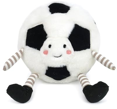 MON AMI Sergio Soccer Ball 8-Inch Sports Plush Toy for Boys & Girls | Soft Soccer Stuffed Toy | Playroom Sports Décor | Gift for Little Athletes