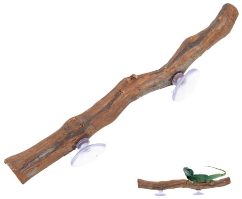 Didiseaon Support De Perchoir Bois De Vigne pour Reptiles Rampe Escalade Naturelle Décorative pour Terrariums Jouet Exercice pour Lézards Gecko Serpents Et Dragons Barbus