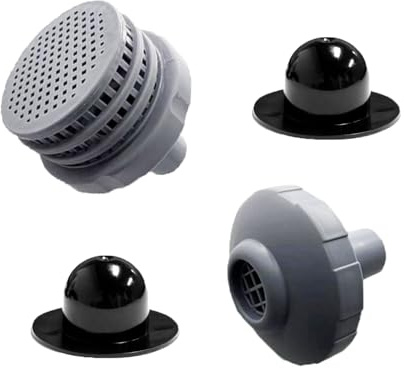 SIGANDG Above Ground Swimming Pool Parts Kit with 1.25 Outlet Pool Filter & Inlet Nozzle and Pool Plug Stopper, Pool Water Jet Connector Kit, Replacement Part for Intex/Coleman Pool Accessories