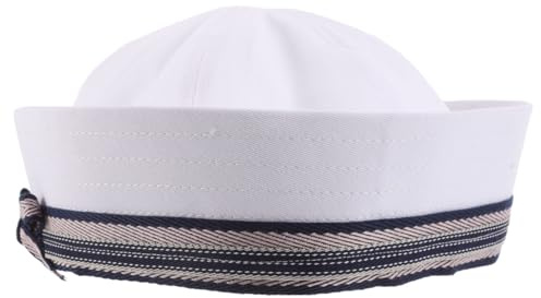 CLISPEED Capucha Marino Sombrero Marinero para Mujer Sombrero de Vela con Lazo Disfraz de Marinero para Fiesta de Temática Marina