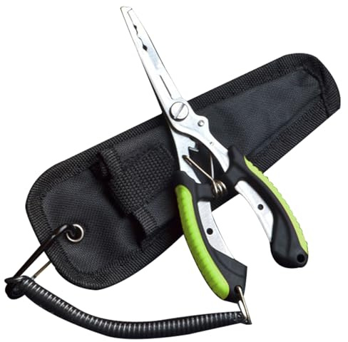 Multi-Functional Stainless Steel Fishing Pliers - Saltwater Resistant Hook Remover, Line Cutter & Split Ring Tool | Ice/Fly/Sea Fishing Gear Accessories