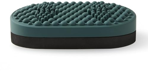 Tapis de massage en silicone pour le bureau, la maison, le bureau, la maison, les femmes enceintes, relaxation, massage des pieds debout (vert foncé)