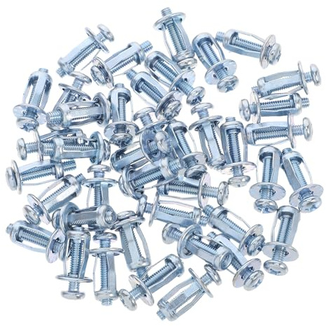 Angoily Set 40 Pezzi Viti di Espansione M4*20 in Acciaio al Carbonio Zincato Dadi a Petalo, Ancoraggi per Pareti Cave per Plastica, Alluminio e Ferro, Fissaggio Robusto