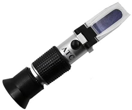 Refraktometer, Automotive Frostschutzmittel Refraktometer Auto Harnstoff Flüssigkeit Tester Batterie Einfrieren ATC Detektor Handheld Elektrolyt Hydrometer