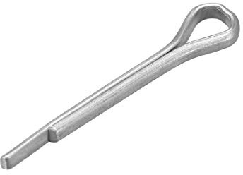 sourcing map 150Stk. 2mm x 16mm Verzinkter Befestigungsclip Schlüssel