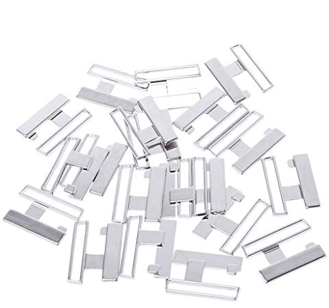 HLLR 10set metal aleación hebilla sujetador traje de baño bikini clip cierre gancho costura haciendo bricolaje