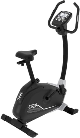 Kettler Heimtrainer Avior P | 9kg Schwungmasse | 12 Trainingsprogramme | Hohe Gewichtsbelastung von 130kg | Transportrollen | Handpulssensoren | Pulsmessung mit Brustgurt (optional)