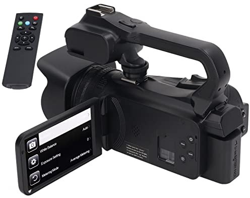 Enregistreur Vidéo Numérique avec Microphone, Enregistreur de Caméra à Zoom Numérique 18X, Caméscope de Caméra Vidéo 4K, Caméras WiFi Vlog pour Vlogging