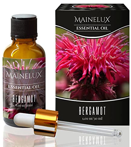MAINELUX Bergamota Aceites Esenciales para Humidificador Difusor 1 x 30 ml,100% Puro Aceites Esenciales Naturales Aceite Perfumado, Aromaterapia.