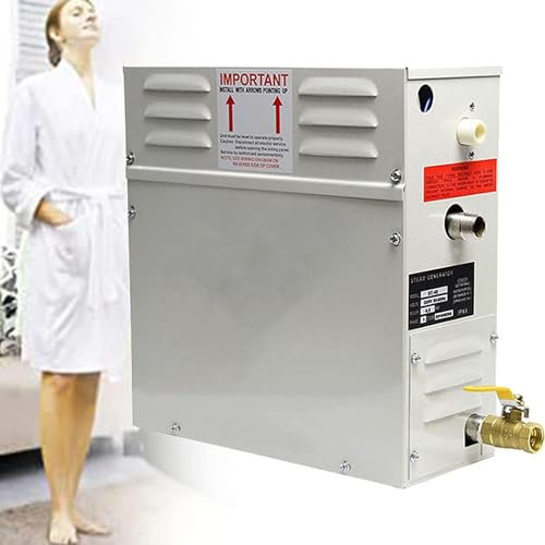DPLXFPP Générateur Vapeur Bain Sauna, Générateur Hammam, Générateur Vapeur Sauna 35 ℃-55 ℃ pour Kit Générateur Vapeur Commercial Domestique, pour Douche/Bain Sauna/avec Rétention Chaleur,220V-9KW