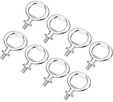 QUARKZMAN Apribottiglie, 8pz 53mm - Apribottiglie, a Vite in Lega di Zinco Kit di Inserti Piatto Filettato per Matrimonio Feste del Vino Fai Da Te Artigianato (Argento)