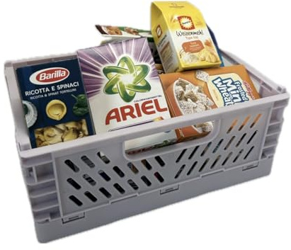 tanner DER KLEINE KAUFMANN TANNER Deco - Mini Klapp Box, mit Markenminiaturfaltschachteln, Zubehör für Kaufmannsladen, lebensmittelechtes Design, 0330.7