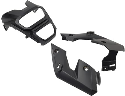 Cnswee6 Motorbike Headlight Head Lamp Protector Side Cover Guard 3pcs for HONDA MSX125 Grom 2016-17 18 Plastic Matte Black