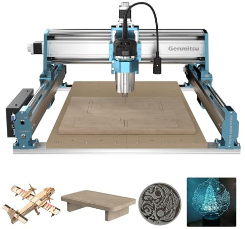 Genmitsu CNC Machine 4040-PRO MAX with 710W Trimmer CNC Router & Linear Rail Driven, 3 Axis Engraving Machine for Wood Metal Acrylic Cutting Milling