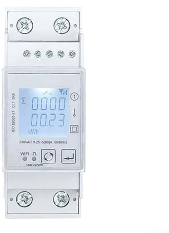 Für Tuya kompatibles Smart Rail Power Meter Mühelose Überwachung des Energieverbrauchs aus der Ferne (WLAN)