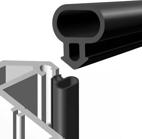 UPVC Window & Door Seal Strip | 6M Long Rubber Seal for 3-5mm Gap | 35% Less Heat Loss