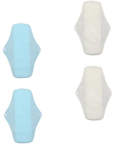 Ipetboom 4piezas Almohadillas De Lavables Compresa Menstrual Lavable Para Uso Diario Compresa Femenina Para Viajes Color Aleatorio Unidades